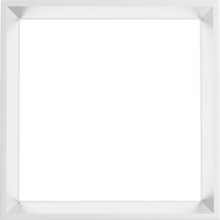 集成吊頂單照明深框三色調控單照明-納米純白（327×327）效果圖