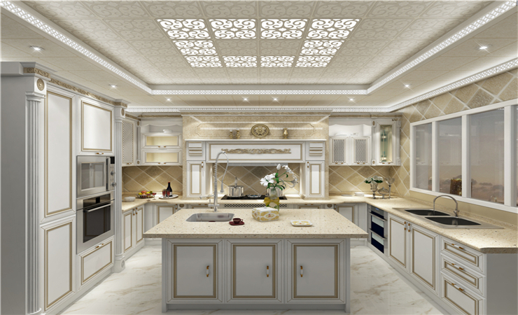 這款廚房吊頂設計效果圖精致的圖案和花樣沒有太多 這款廚房吊頂設計效果圖精致的圖案和花樣沒有太多
