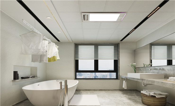 除了注意浴室集成吊頂的高度外,還必須注意顏色匹配 除了注意浴室集成吊頂的高度外,還必須注意顏色匹配